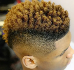 black men's hair style 