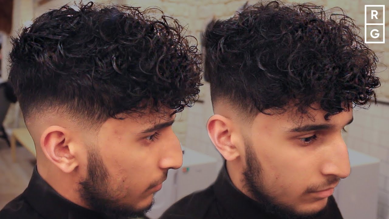 Curly hair with undercut